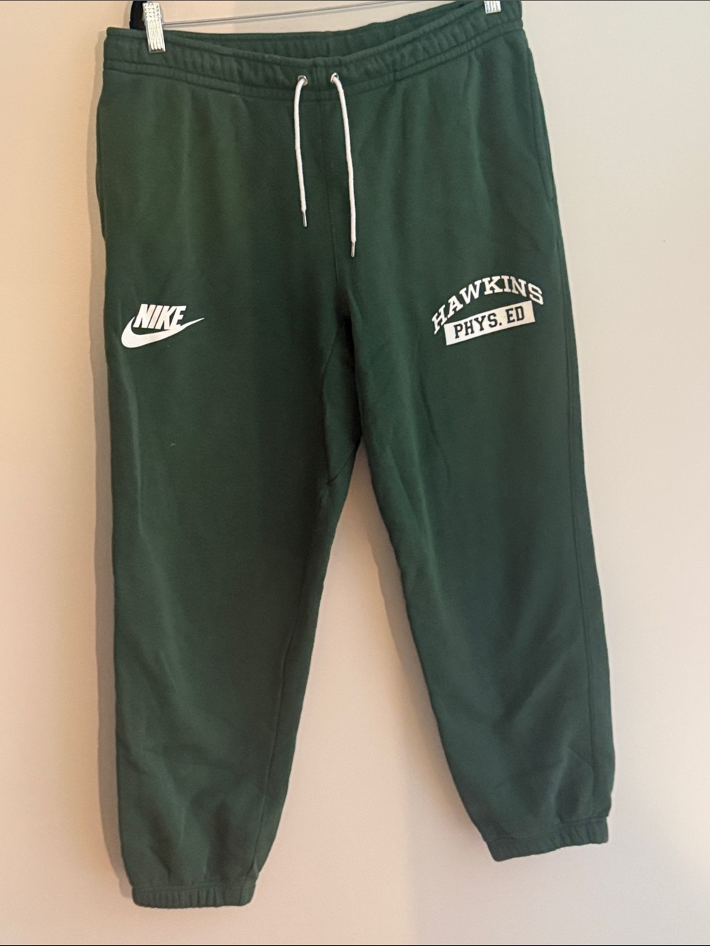 Nike Men's Dark Green Hawkins Phys. Ed. Sweatpants-Stranger Things